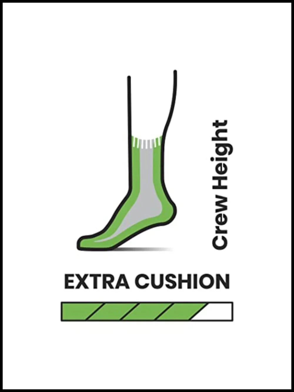 Men's Merino Wool Extra Cushion Crew Socks